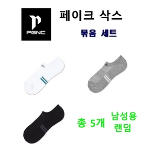 패기앤코 남성용 페이크삭스 5켤레 세트